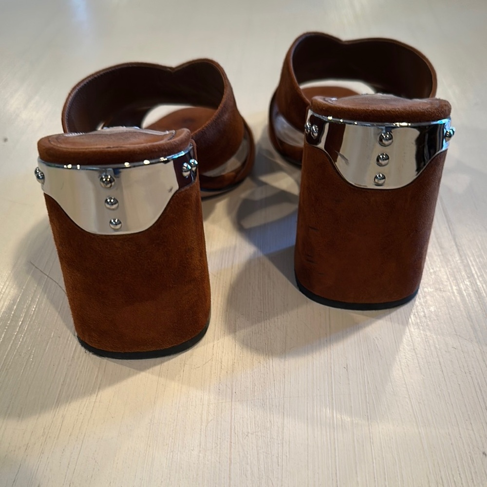 Prada Brown Sandals with Chunky Heel - Picture 5 of 8